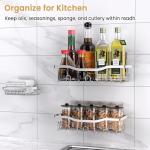 Rustproof Stainless Steel Shower Caddy Set – 3 Pack