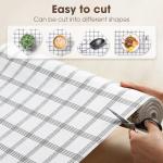 Grey Striped Non-Slip Kitchen Drawer Liners
