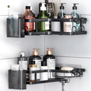 Corner Shower Caddy Shelf - No Drilling Needed