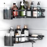 Corner Shower Caddy Shelf - No Drilling Needed