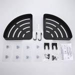 Black Corner Shower Caddy Organizer – 2 Pack