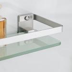 SAYAYO Wall-Mounted Tempered Glass Bathroom Shelf