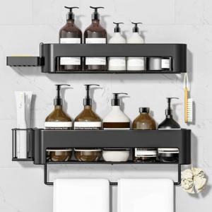4 Pack Rustproof Shower Caddy – Wall-Mounted Storage