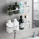Avoalre No-Drill Shower Shelf Set with Hooks
