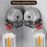 Corner Shower Caddy Set for Bathroom & Kitchen