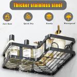 3 Pack Corner Shower Caddy with Hooks