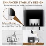 4 Pack Rustproof Shower Caddy – Wall-Mounted Storage