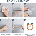 Avoalre No-Drill Shower Shelf Set with Hooks