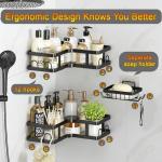 3 Pack Corner Shower Caddy with Hooks