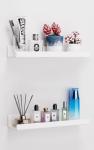 2 Pack No-Drill Adhesive Acrylic Shelves