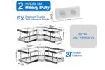 Rustproof Corner Shower Caddy 2-Pack with Adhesive
