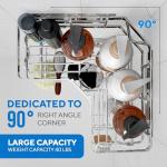Rustproof Corner Shower Caddy 2-Pack with Adhesive