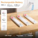 5 Pack Rechargeable LED Motion Sensor Cabinet Lights