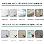 Adhesive No-Drill Shower Caddy Organizers - 2-Pack