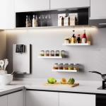 2 Pack No-Drill Adhesive Acrylic Shelves