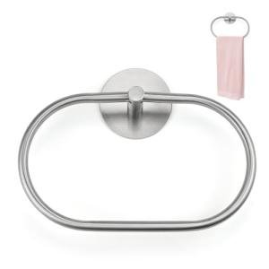 Polished Stainless Steel Self-Adhesive Towel Holder