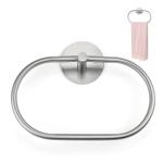 Polished Stainless Steel Self-Adhesive Towel Holder