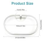 Polished Stainless Steel Self-Adhesive Towel Holder