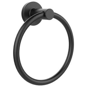 Matte Black Stainless Steel Towel Holder Ring