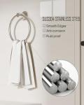 Chrome Stainless Steel Wall-Mounted Towel Ring