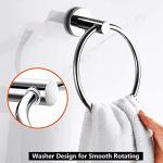 Lerkely Stainless Steel Towel Ring for Bath