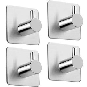 Aikzik 4 Pack Self-Adhesive Hooks for Home