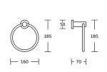 Stainless Steel Towel Ring - Modern Bathroom Style