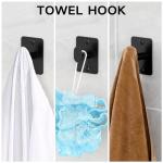 Black Bathroom Accessories Set: 4-Piece Metal Collection