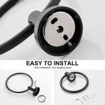 Matte Black Stainless Steel Towel Holder Ring