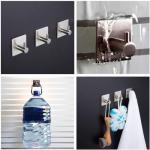 Aikzik 4 Pack Self-Adhesive Hooks for Home