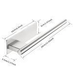 ALOCEO Self-Adhesive Towel Rail - Brushed Silver