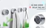 3-Pack Adhesive Round Towel Holders – No Drilling