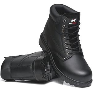 Men's Lightweight Leather Safety Boots with Steel Toe