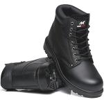 Men's Lightweight Leather Safety Boots with Steel Toe