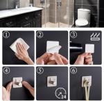 Aikzik 4 Pack Self-Adhesive Hooks for Home