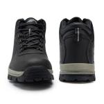 Men's Waterproof Hiking Boots - Black Mid-Top