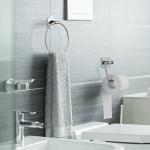Stainless Steel Self-Adhesive Towel Holder - 18cm