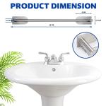 Aukware Self Adhesive Towel Rail - 40cm Brushed Steel