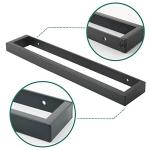Black Self-Adhesive Bathroom Towel Holder Ring