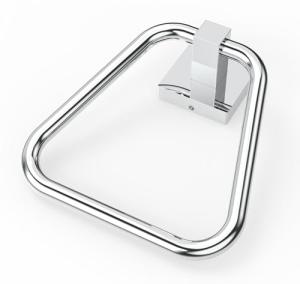 Stylish Chrome Towel Ring for Bathroom Decor