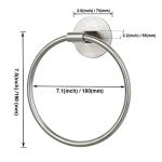 Stainless Steel Self-Adhesive Towel Holder - 18cm