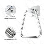 Stylish Chrome Towel Ring for Bathroom Decor