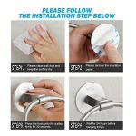 Stainless Steel Self-Adhesive Towel Holder - 18cm
