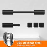 Black Bathroom Accessories Set with Holder and Hook