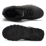 Men's Waterproof Hiking Boots - Black Mid-Top