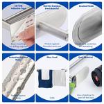 Aukware Self Adhesive Towel Rail - 40cm Brushed Steel