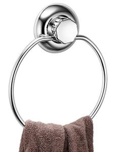 No-Drill Stainless Steel Towel Ring for Bathroom