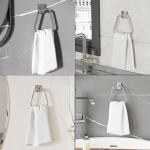 Stylish Chrome Towel Ring for Bathroom Decor