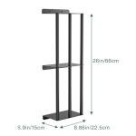 Stylish 2-Tier Wall Mounted Towel Rack