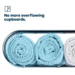 Chrome Wall Mounted Towel Rail Storage Rack